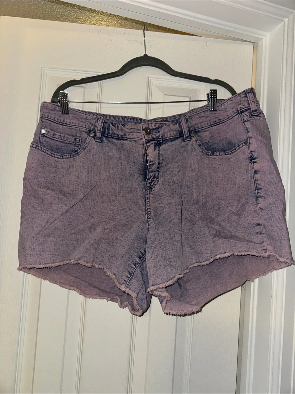 Women’s Pink Denim Cutoff Shorts